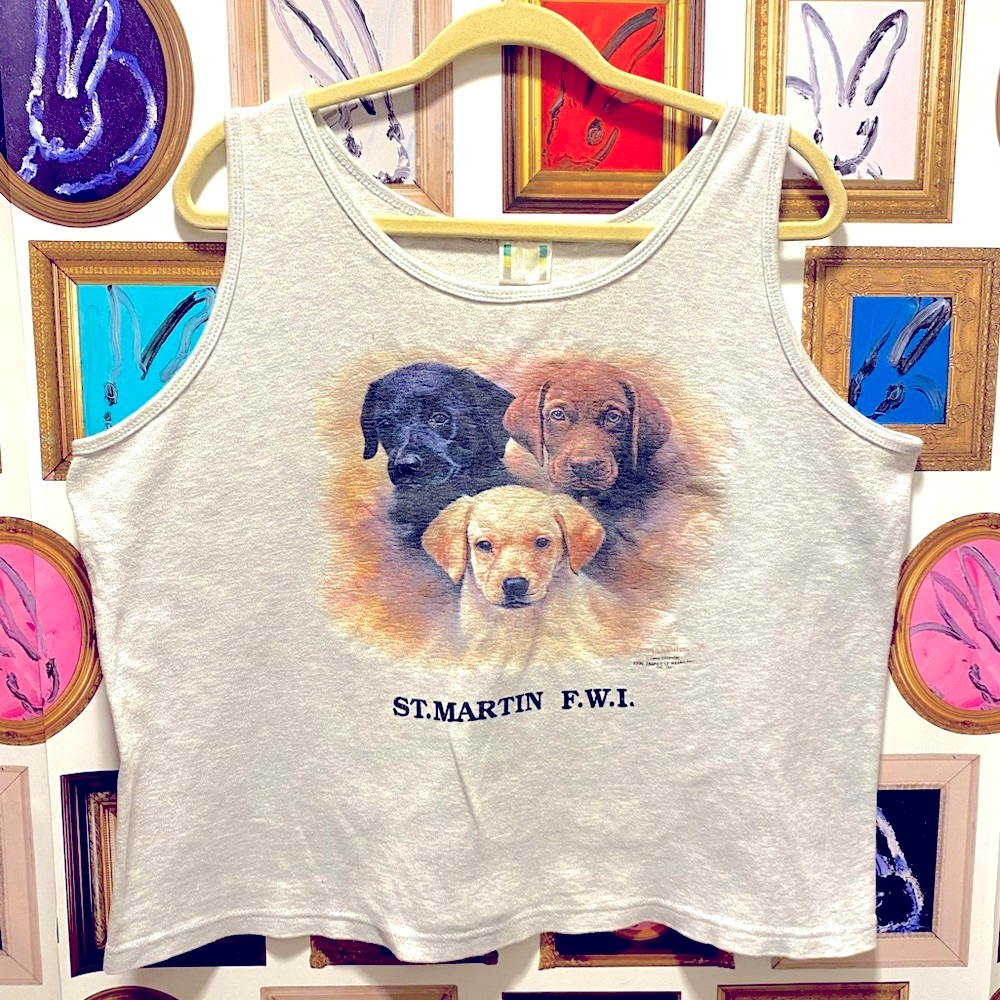1996 St Martin Larry Chandler Puppy Tank Top Size Large